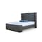 Manhattan Comfort Kingdom Full-Size Bed in Graphite BD005-FL-GP - alternate 1